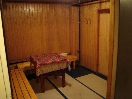 Ante-antesala de la sauna